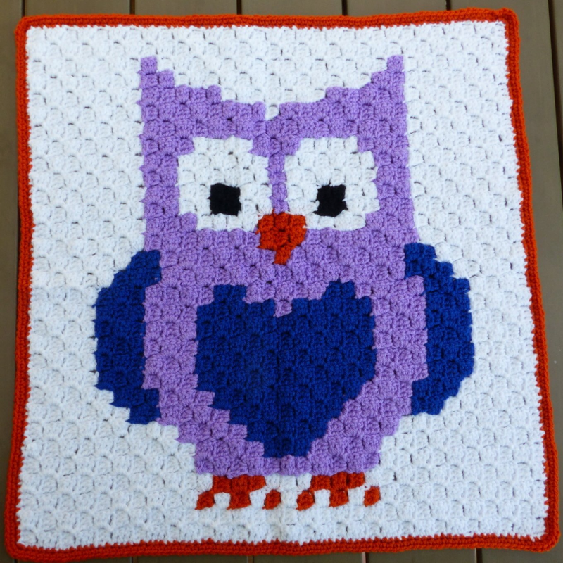 Babydeken meneer de uil Babydeken meneer de uil